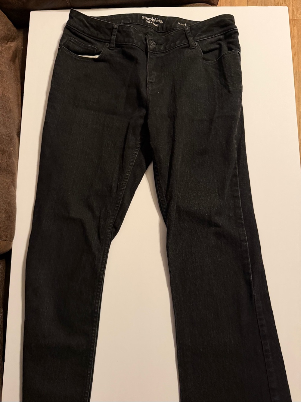 women’s Vera Wang Black Jeans - Boot cut
